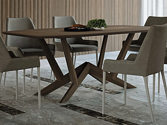 Rectangular wooden table George Martini Interiors