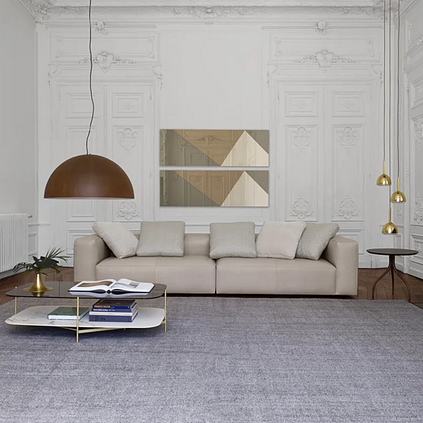 Low rectangular glass coffee table LIGNE ROSET Clyde 0055FK10-0055FK30 factory LIGNE ROSET from Italy. Foto №6