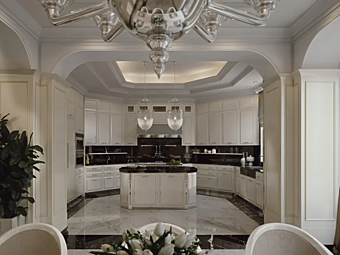 Custom wooden kitchen with island Martini Interiors Essenza Charme Custom wooden kitchen with island Martini Interiors Essenza Charme factory MARTINI INTERIORS from Italy