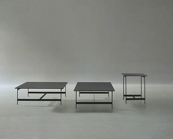 Square low garden side table with porcelain stoneware top Potocco Little T 878 TQ 100 Out 878/TQ-100-OUT factory POTOCCO from Italy. Foto №2