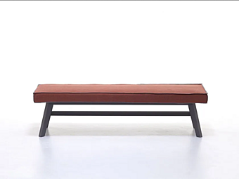 Upholstered Walnut Bench Gray Gervasoni 15 Upholstered Walnut Bench Gray Gervasoni 15 factory Gervasoni from Italy