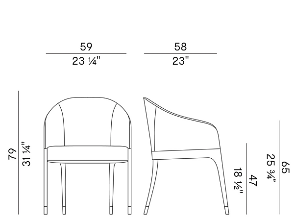 Eco-leather easy chair with armrests Potocco Miura 776 PW 776PW factory POTOCCO from Italy. Foto №3