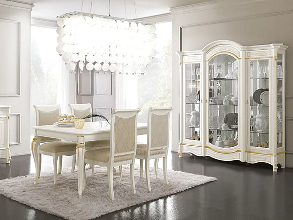 Wooden display cabinet with integrated lighting CASA +39 DIAMANTE 2601 factory CASA +39 from Italy. Foto №2