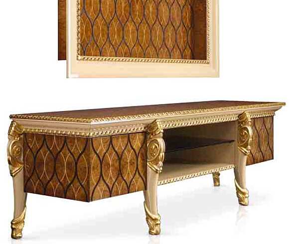 TV cabinet in wood with storage A.R. Arredamenti Harmony factory A.R.ARREDAMENTI SRL from Italy. Foto №1