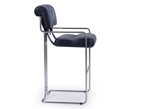 Leather Bar Stool with Armrests i 4 Mariani Tucroma factory i 4 Mariani from Italy. Foto №2