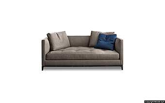 Couch Minotti Andersen Slim 90 "Quilt" Couch Minotti Andersen Slim 90 "Quilt" factory Minotti from Italy