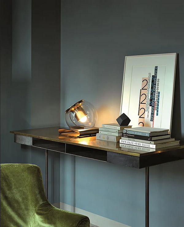 Blown Glass Table Lamp The Globe 228 Oluce factory Oluce from Italy. Foto №4