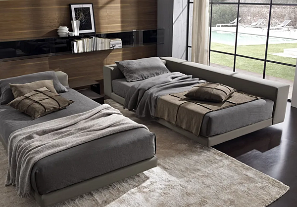 Upholstered bed with removable cover Atlante Duomo Design factory Duomo Design from Italy. Foto №4