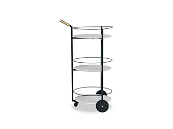 Drinks Trolley Tumbler Baxter Metal and Glass factory BAXTER from Italy