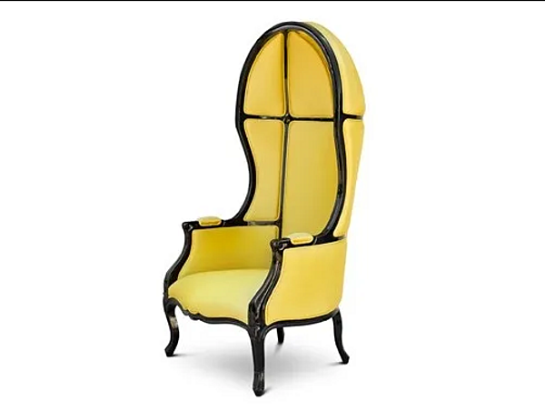 High Back Satin Armchair Namib BRABBU factory BRABBU from Italy. Foto №2