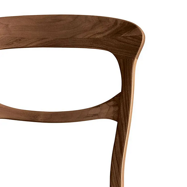 Wooden chair with upholstered back Capotavola C 143 DALE factory DALE from Italy. Foto №3