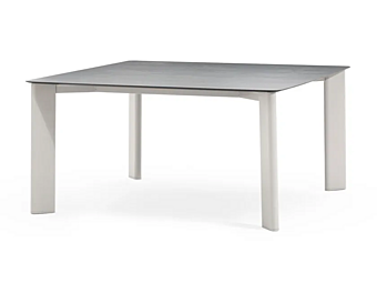 Square Aluminium Garden Table with HPL Top VARASCHIN Plinto 24680, 24682