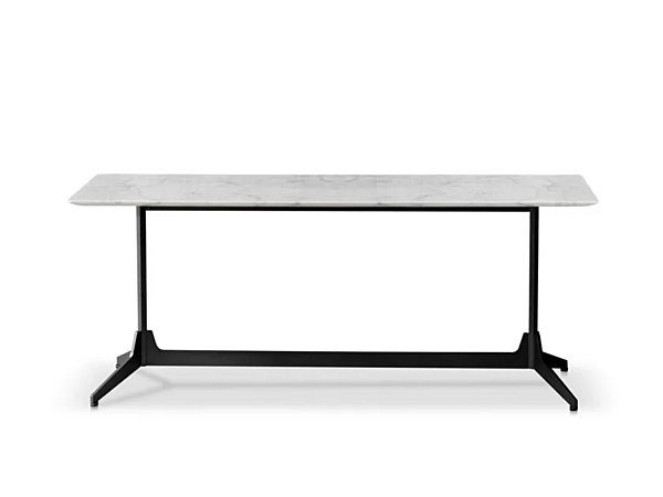 Rectangular Carrara Marble Console Table Saba Hexa factory SABA from Italy. Foto №3