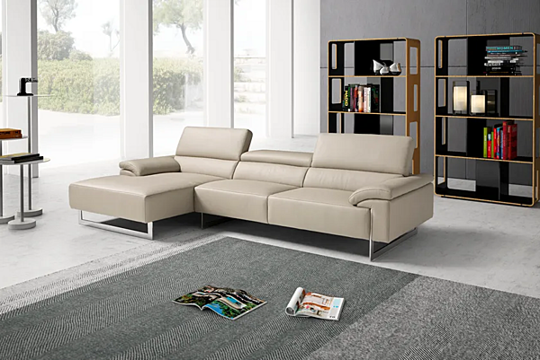 Sectional sofa with chaise longue Egoitaliano Malika factory Egoitaliano from Italy. Foto №6