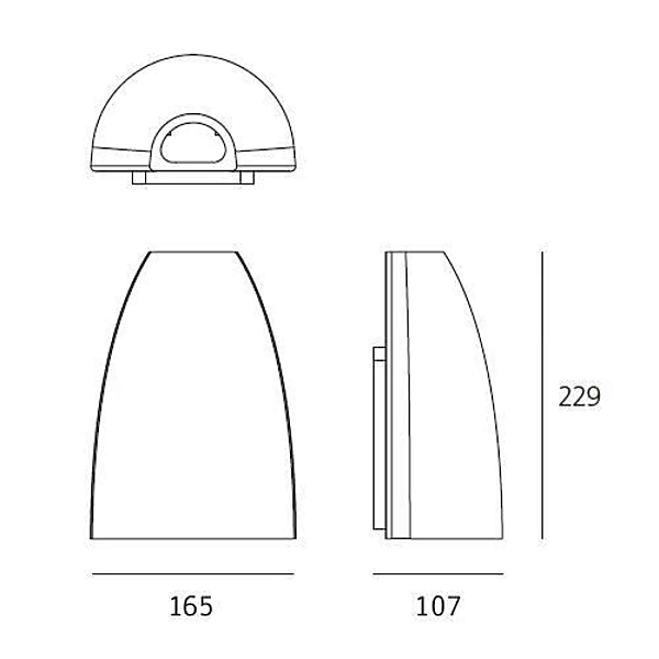 LED outdoor wall lamp in die-cast aluminum Molla Artemide T4190NLW10, T4190NLW00 factory Artemide from Italy. Foto №5