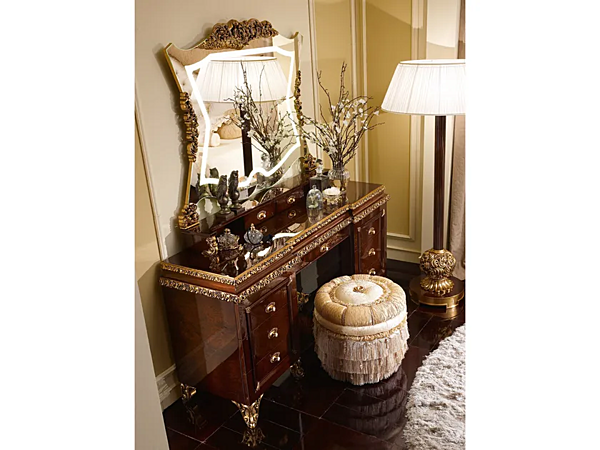 Dressing table made of wood with mirror A.R. Arredamenti Grand Royal 1480/A factory A.R.ARREDAMENTI SRL from Italy. Foto №6