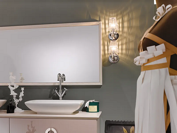Crystal wall lamp Fabbian Flow collection factory Fabbian from Italy. Foto №3