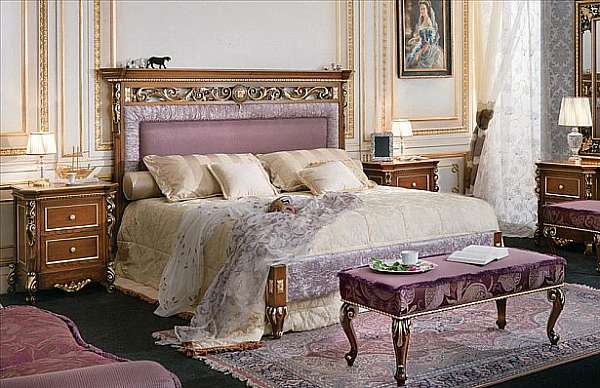 Bed CARLO ASNAGHI STYLE 11280 factory CARLO ASNAGHI STYLE from Italy. Foto №1
