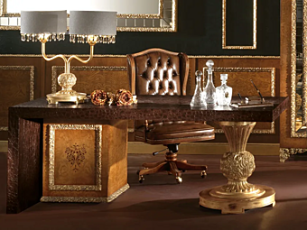 Rectangular writing desk with drawers A.R. Arredamenti Royal Collection 718 factory A.R.ARREDAMENTI SRL from Italy