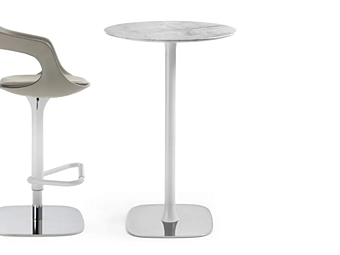 Round marble high table ENRICO PELLIZZON Rendez Vous Round marble high table ENRICO PELLIZZON Rendez Vous factory ENRICO PELLIZZONI from Italy