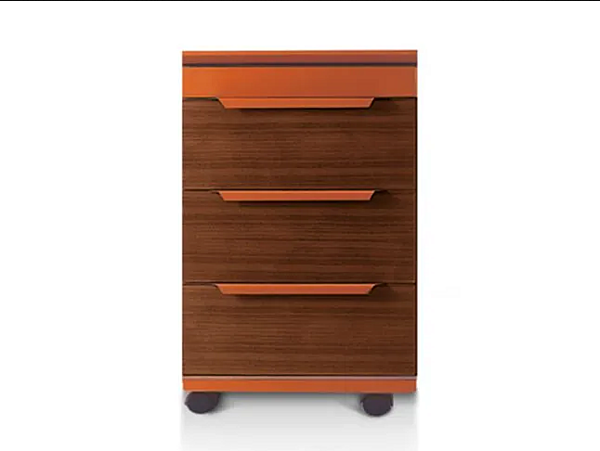 Wooden office drawer unit on castors I 4 Mariani Paso Doble factory i 4 Mariani from Italy. Foto №1