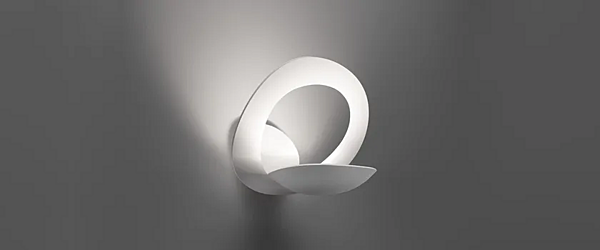 Wall Light Powder Coated Aluminium Artemide Pirce 1240010A factory Artemide from Italy. Foto №2