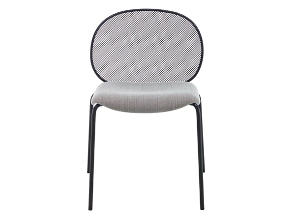 Steel chair with integrated cushion LIGNE ROSET Unbeaumatin 10260910-10260911 factory LIGNE ROSET from Italy. Foto №1