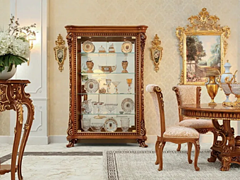 Wood and Glass Display Cabinet Modenese Luxury Interiors 14120 factory MODENESE GASTONE from Italy