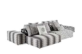 Couch ROBERTO CAVALLI DAHLAK Couch ROBERTO CAVALLI DAHLAK factory ROBERTO CAVALLI from Italy