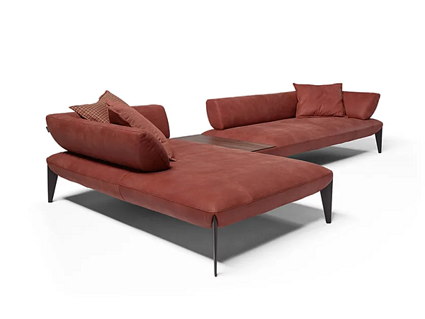 Sectional sofa with integrated coffee table Egoitaliano Avenue factory Egoitaliano from Italy. Foto №4