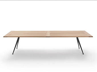 Rectangular Iroko Garden Table FLEXFORM Zefiro Outdoor Rectangular Iroko Garden Table FLEXFORM Zefiro Outdoor factory FLEXFORM from Italy
