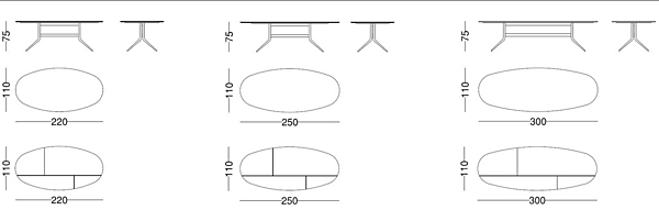 Dining table marble or MDF 1500 Swing VIBIEFFE factory VIBIEFFE from Italy. Foto №9