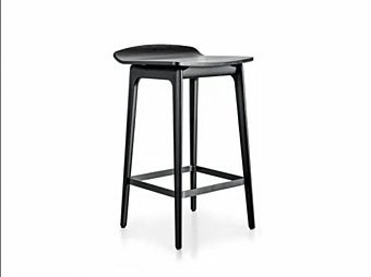 Wooden Bar Stool with Footrest Molteni & C Woody Wooden Bar Stool with Footrest Molteni & C Woody factory Molteni & C.(+VITRA) from Italy