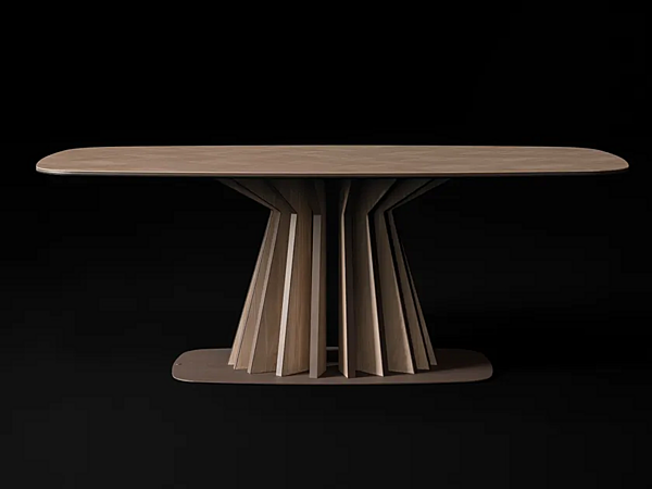 Rectangular Walnut and Wood Veneer Table Dragonfly CPRN HOMOOD D616 factory CPRN HOMOOD from Italy. Foto №2