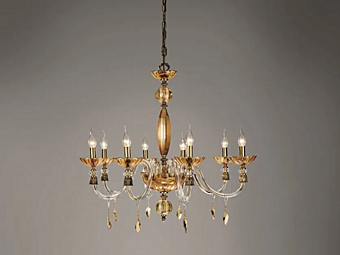 Chandelier with Crystals Euroluce Lampadari Bloom L8 Chandelier with Crystals Euroluce Lampadari Bloom L8 factory EUROLUCE LAMPADARi from Italy
