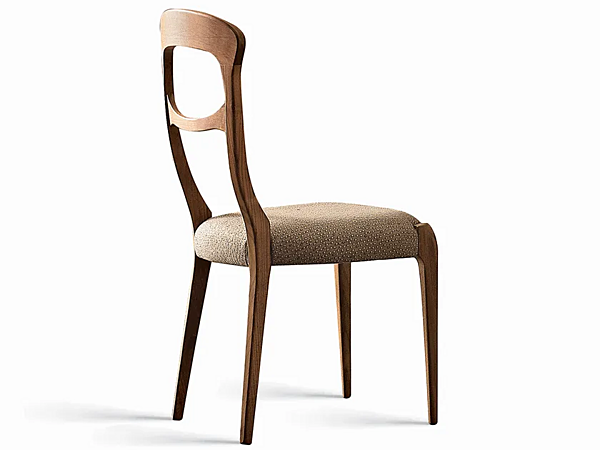 Wooden chair with upholstered back Capotavola C 143 DALE factory DALE from Italy. Foto №2