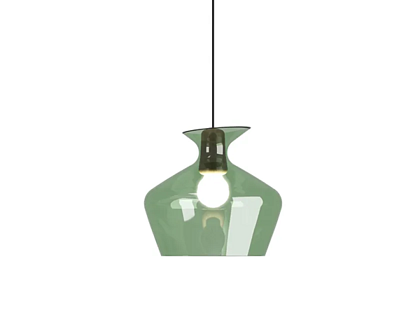 LED glass pendant lamp Fabbian Malvasia factory Fabbian from Italy. Foto №5