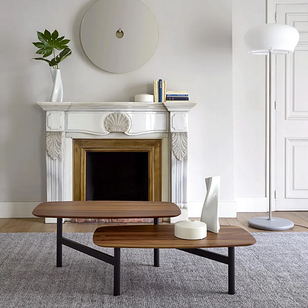 Walnut coffee table Pantographe LIGNE ROSET 005HFV1N factory LIGNE ROSET from Italy. Foto №4