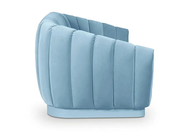 3-seater velvet sofa with soft back BRABBU OREAS factory BRABBU from Italy. Foto №4
