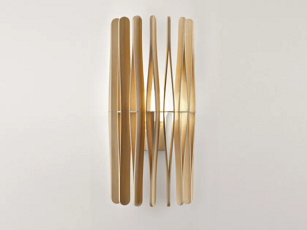 Wooden wall light Fabbian Stick Collection factory Fabbian from Italy. Foto №3