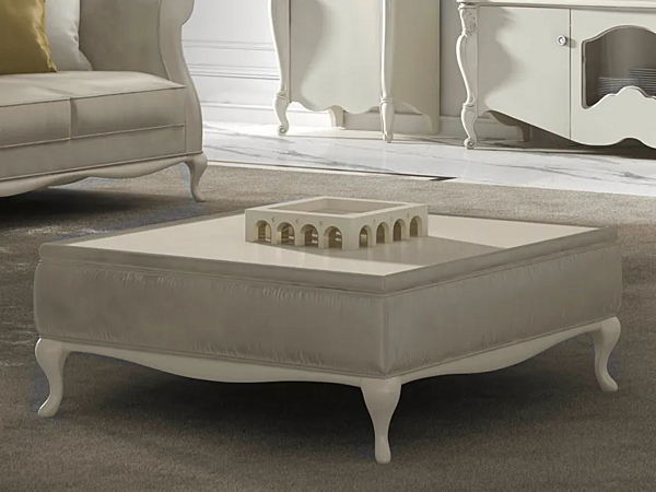 Low square wooden coffee table CASA +39 SMERALDO C22708 factory CASA +39 from Italy. Foto №1