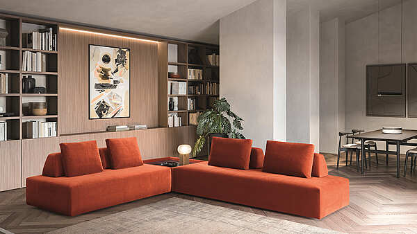 Couch Felis "SOFTLIVING" PLATFORM factory FELIS from Italy. Foto №3