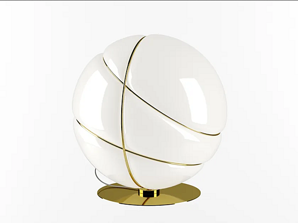 Blown Glass Table Lamp Armilla Fabbian factory Fabbian from Italy. Foto №1