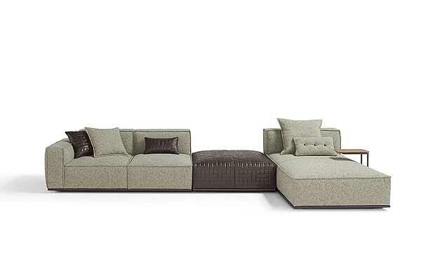 Sectional fabric sofa with soft back Egoitaliano Plaza factory Egoitaliano from Italy. Foto №4