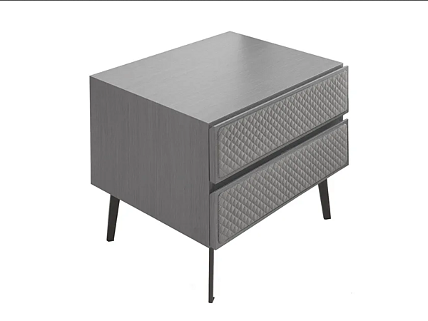 Rectangular wooden bedside table with drawers CASA +39 NYX N0010-G factory CASA +39 from Italy. Foto №1