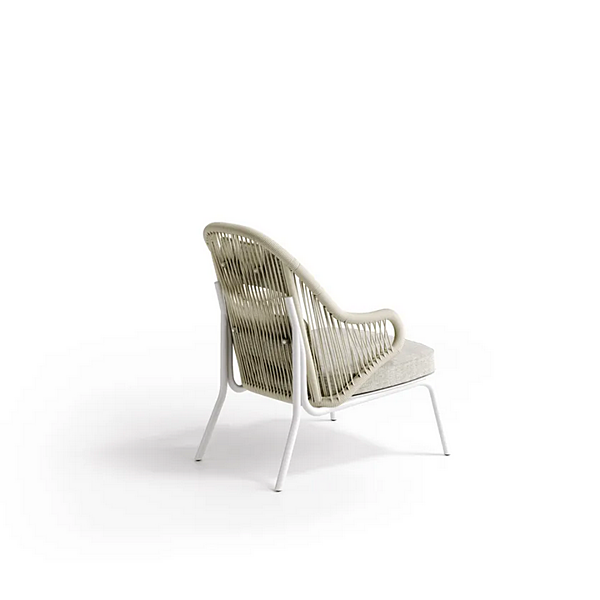 Garden armchair with armrests in rope and fabric Atmosphera Agave factory ATMOSPHERA from Italy. Foto №7