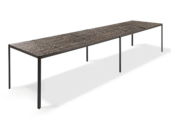 Rectangular dining table in wood GIORGETTI Aldia factory GIORGETTI from Italy. Foto №3