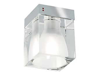 Ceiling Crystal Spotlight Fabbian Cubetto factory Fabbian from Italy