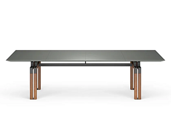 Rectangular meeting table with leather top I 4 Mariani Paso Doble