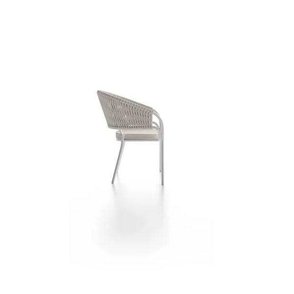 Aluminium chair with armrests and integrated cushion Atmosphera Pleasure 2.0 PLS.SB. factory ATMOSPHERA from Italy. Foto №11